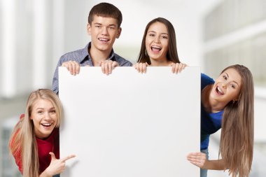 öğrencilerin boş işareti ile