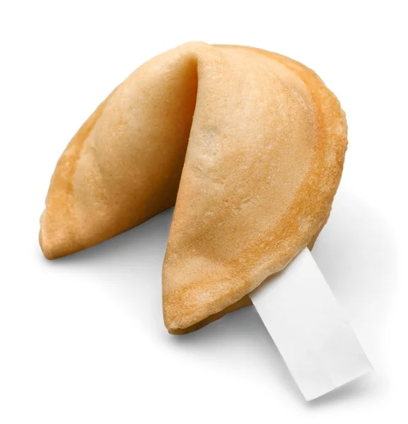 Fortune cookie με κενό δελτίο — Φωτογραφία Αρχείου
