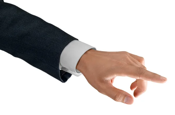 Hombre de negocios señala con el dedo —  Fotos de Stock