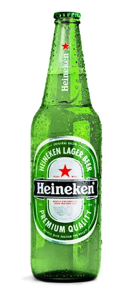 Heineken Bier op achtergrond — Stockfoto