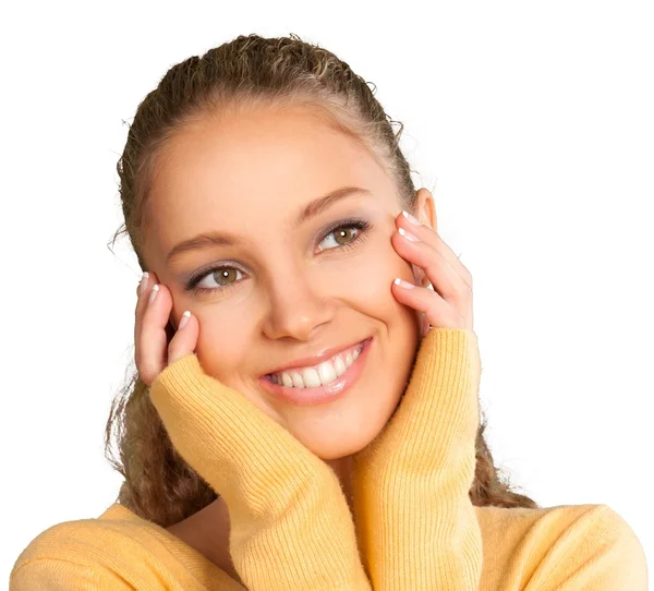 Mujer joven con maquillaje —  Fotos de Stock