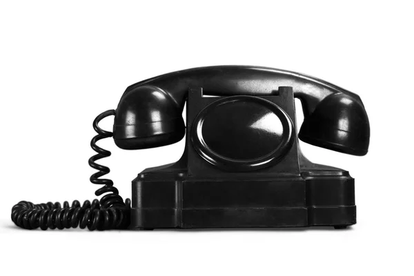 Retro svart telefon — Stockfoto