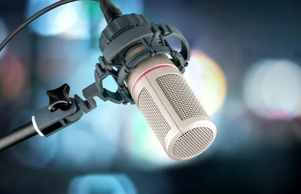 Microfone em estúdio digital — Fotografia de Stock
