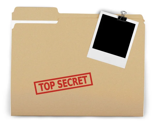 Folder z napisem Top Secret — Zdjęcie stockowe