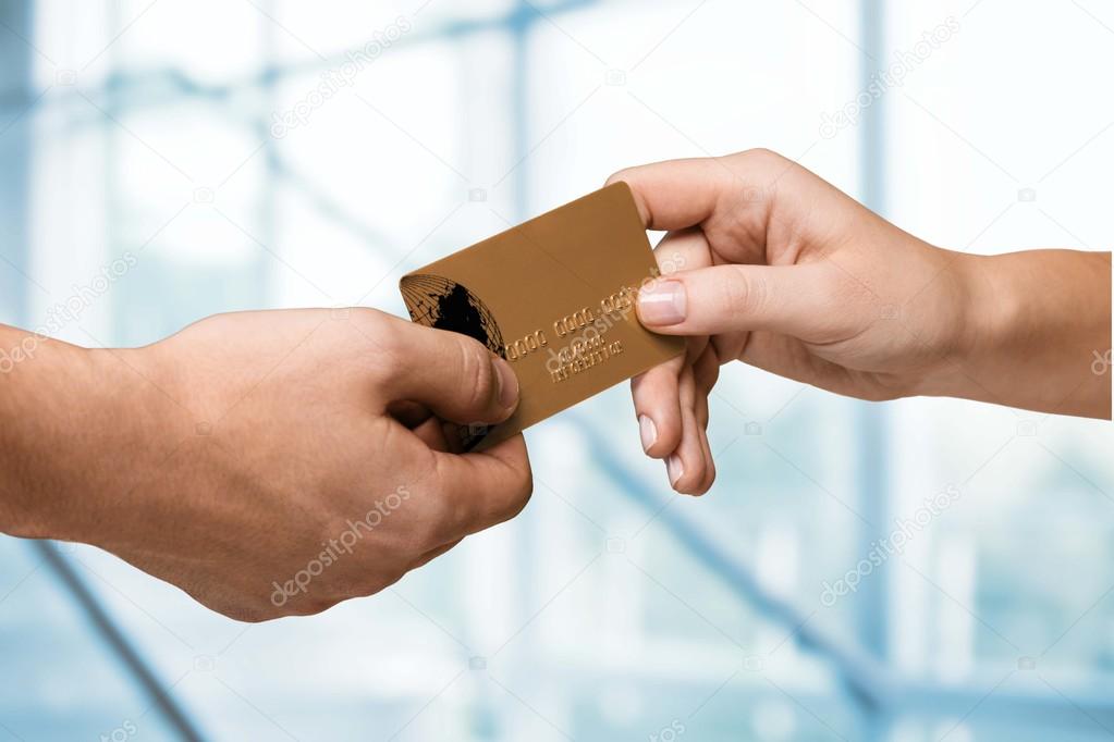 Credit Card in hands