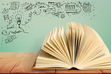 kitap çizim ile açın