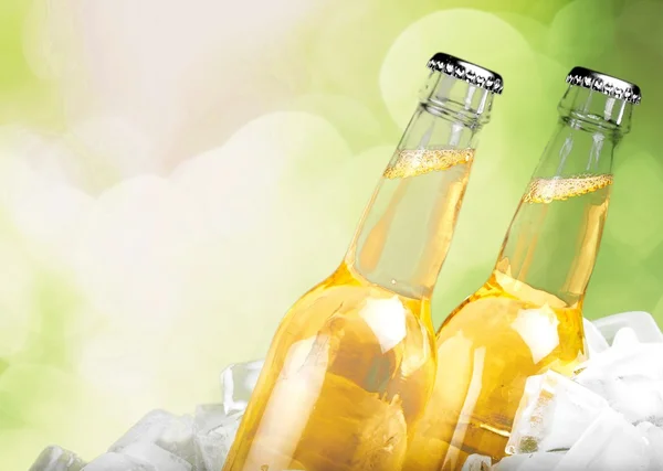 Bottles of cold beer