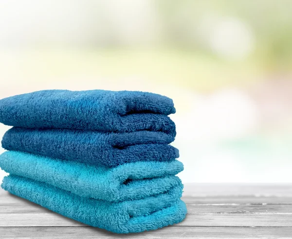 Montón de toallas esponjosas — Foto de Stock