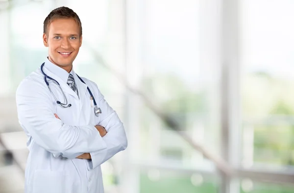 Young handsome man doctor — Stock Photo, Image