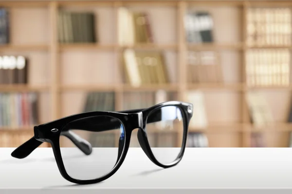 Siyah Okuma gözlükleri — Stok fotoğraf