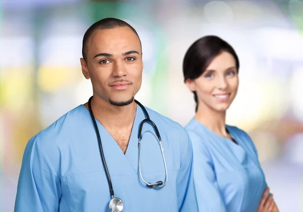 Arzt mit Krankenschwester — Stockfoto