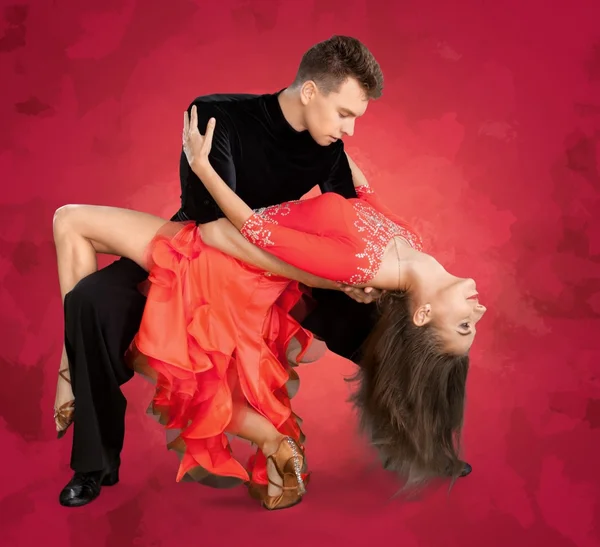 Mężczyzna i kobieta taniec Salsa — Zdjęcie stockowe
