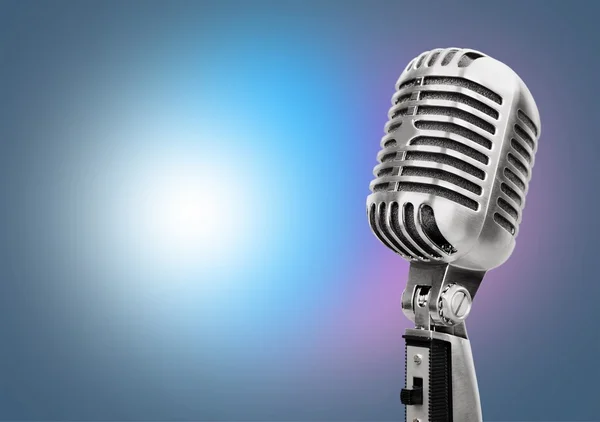 Retro style microphone — Stock Photo, Image