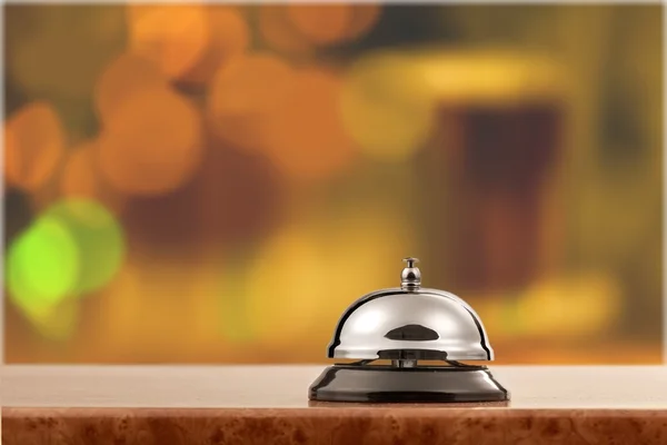 Hotel receptie service desk bell — Stockfoto