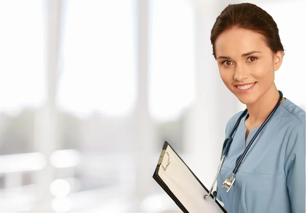 Attractive young female doctor — Stock Photo, Image