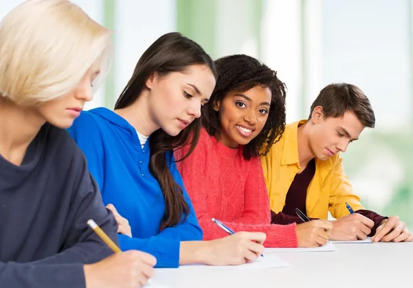 Young students studying subject — Stock Photo, Image