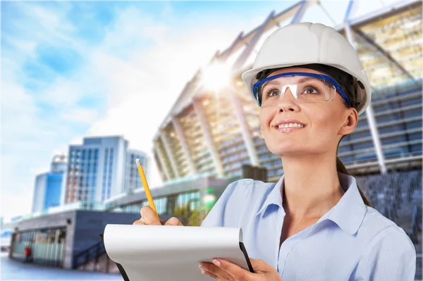 Portrait of young student of architecture — Stock Photo, Image