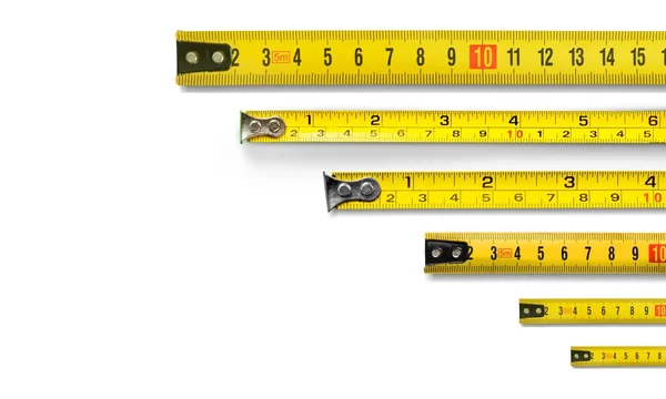 Yellow Tape metrics — Stock Photo, Image