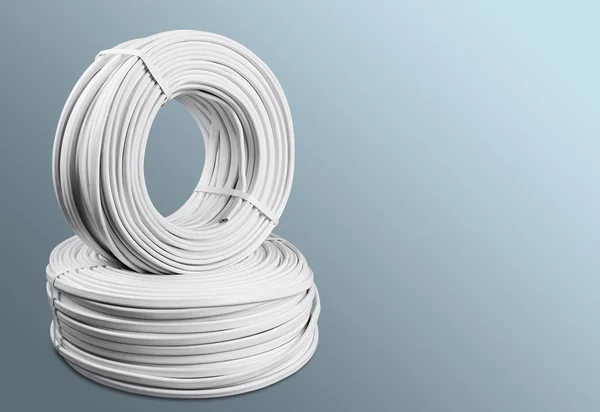 White computer cables — Stock Photo, Image
