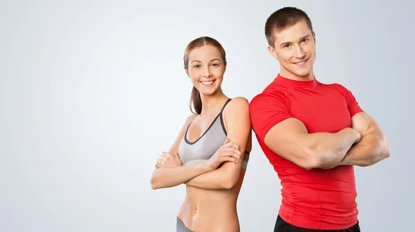 Young sportive couple — Stock Photo, Image
