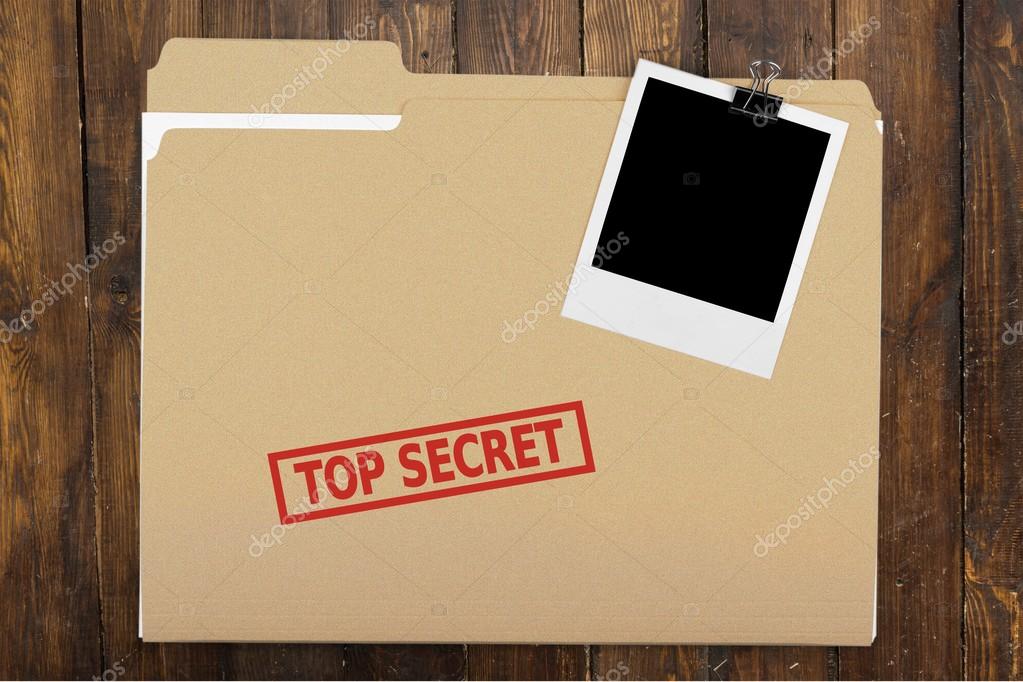 top secret folder open top secret folder open