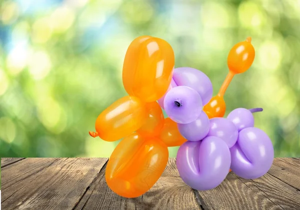 Zwei Luftballons in Tierform — Stockfoto