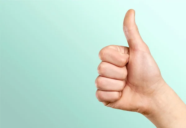 Male hand showing thumbs up — Stock Photo, Image