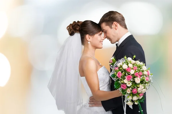 Casado jovem casal — Fotografia de Stock