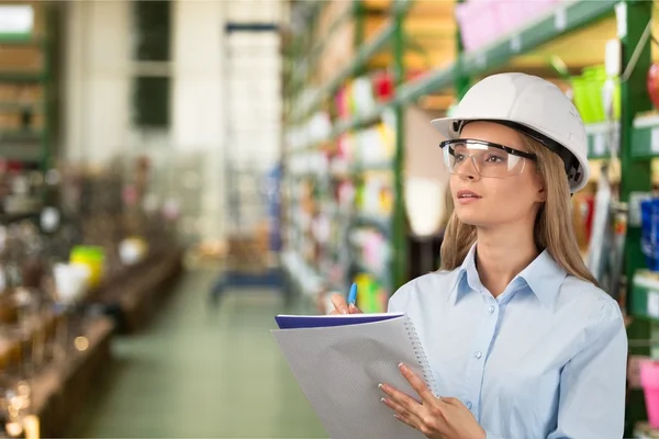 Retrato de joven estudiante de arquitectura — Foto de Stock