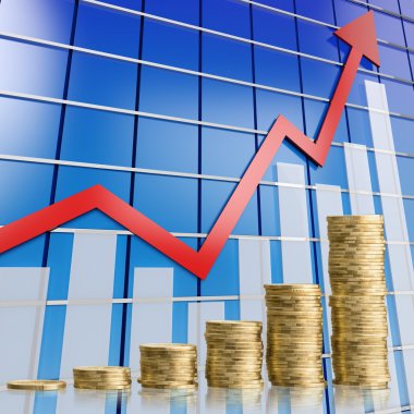 Altın madeni para yığınları 