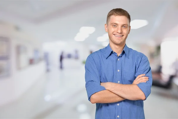 Confident handsome  businessman — Stock Photo, Image