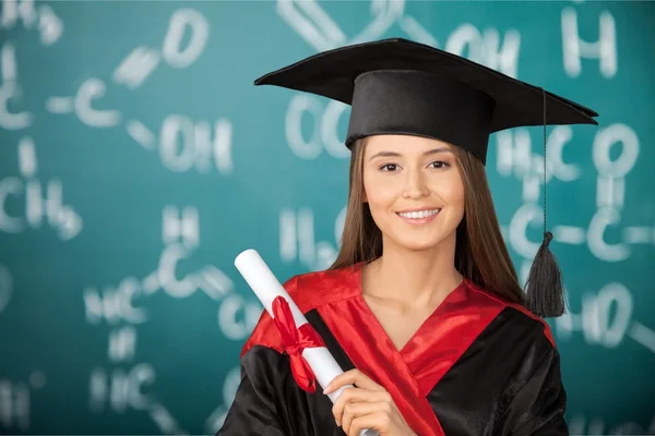 \confident female student — Stock Photo, Image