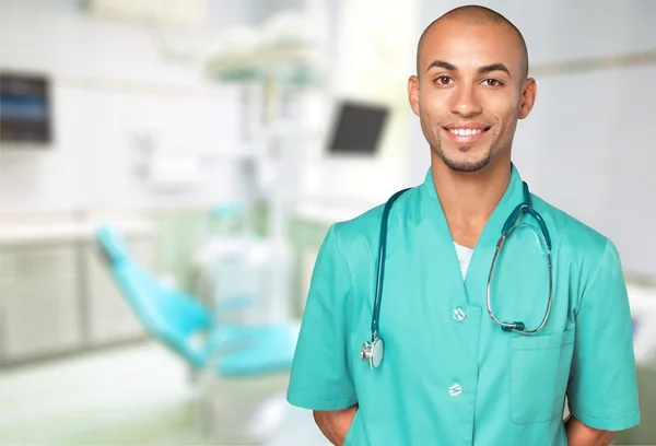 Handsome young male doctor — Stock Photo, Image