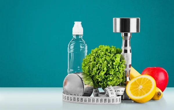 su, teyp ve meyvelerin ölçme halterle