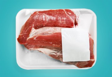Paketlenmiş et parçaları 