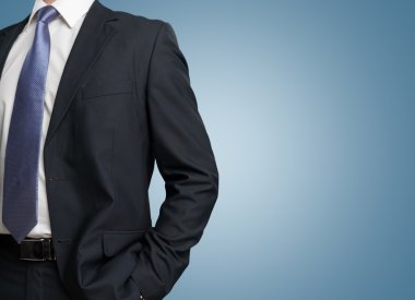 Şık takım elbise iş adamı