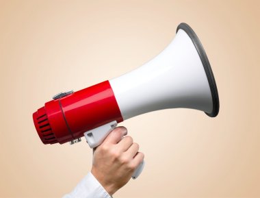 Human Hand with Megaphone  clipart