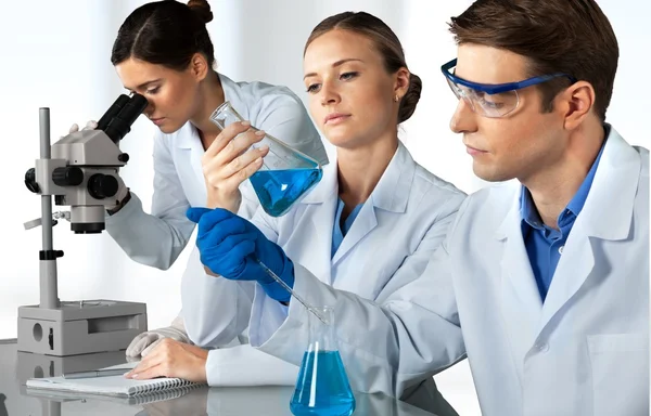 Scienziati che lavorano al laboratorio — Foto Stock