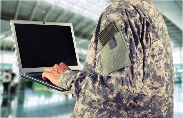 Young military soldier man — Stock Photo, Image