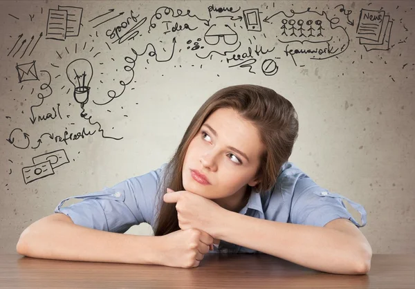 Pretty young student girl — Stock Photo, Image