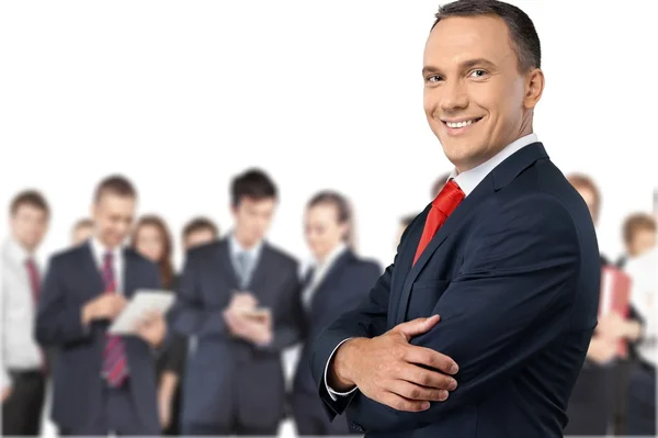 Portrait of happy businessman — Stock Photo, Image