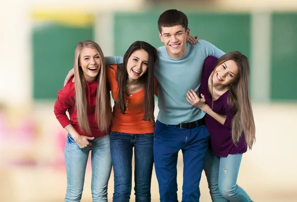 Portret van groep studenten — Stockfoto