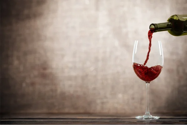 Red wine glass — Stock Photo, Image