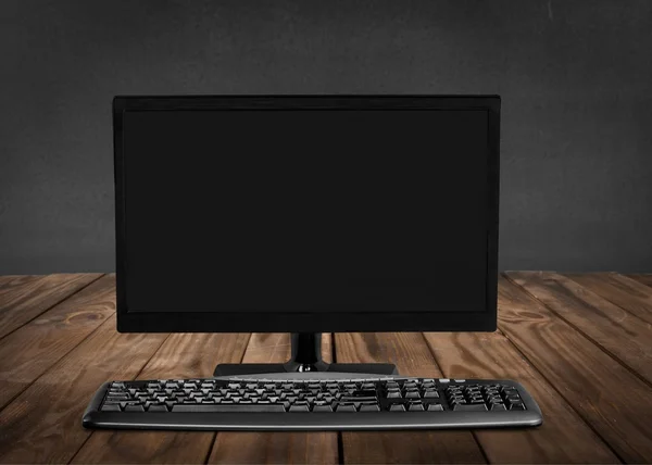 Üres számítógép-monitor — Stock Fotó