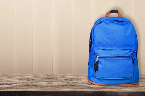 Μπλε σχολική τσάντα — Φωτογραφία Αρχείου