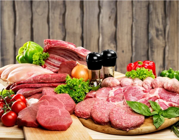 Fresh Raw Meat Background — Stock Photo, Image