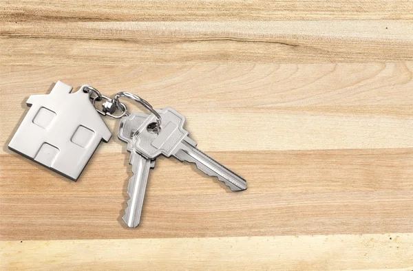 House keys with house figure — Stock Photo, Image