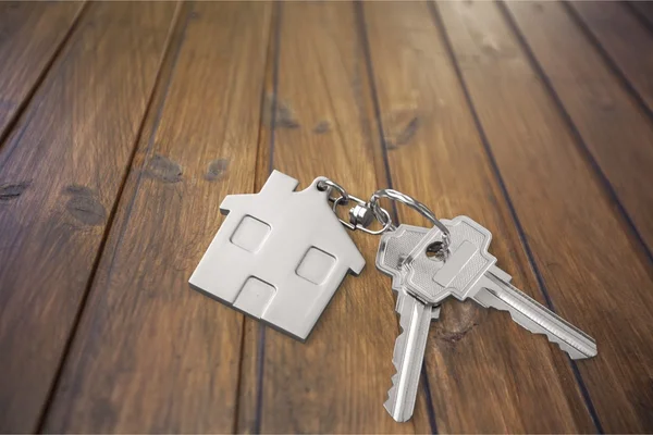 House keys with house figure — Stock Photo, Image