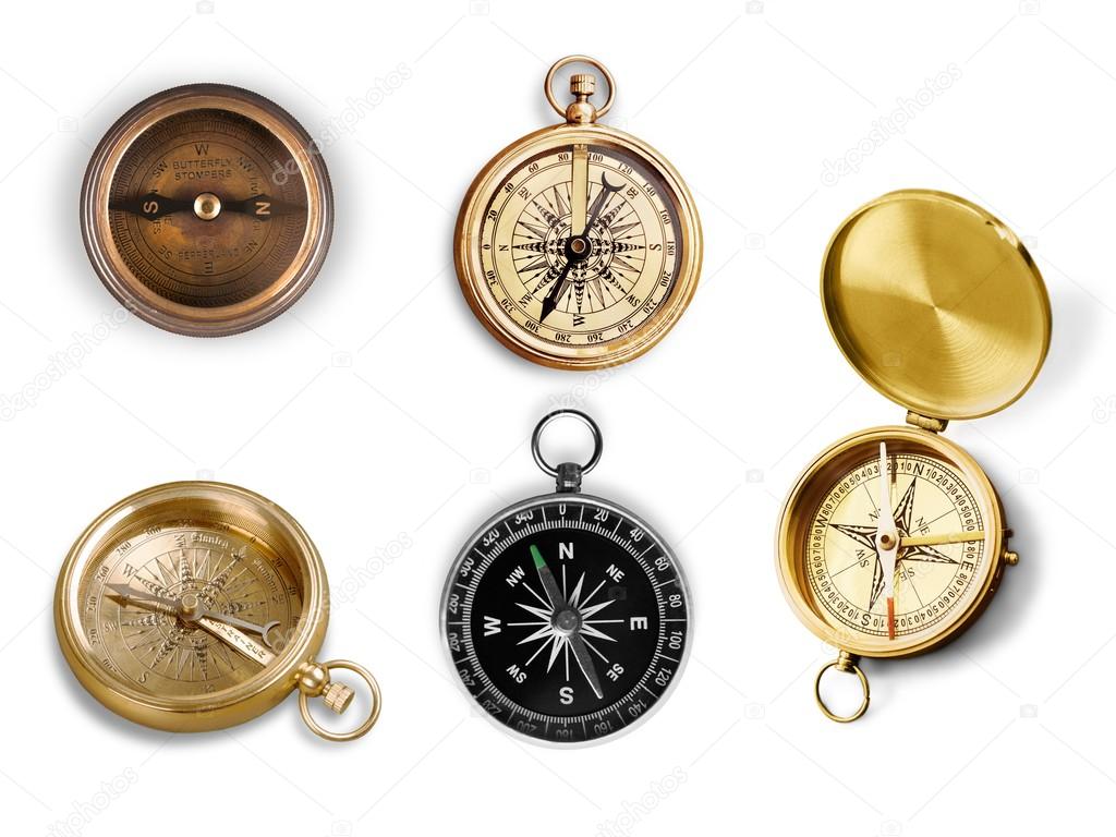 brass antique compass 