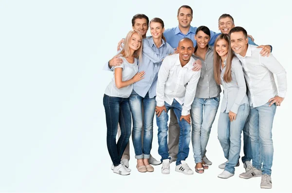 Happy young business team — Stock Photo, Image